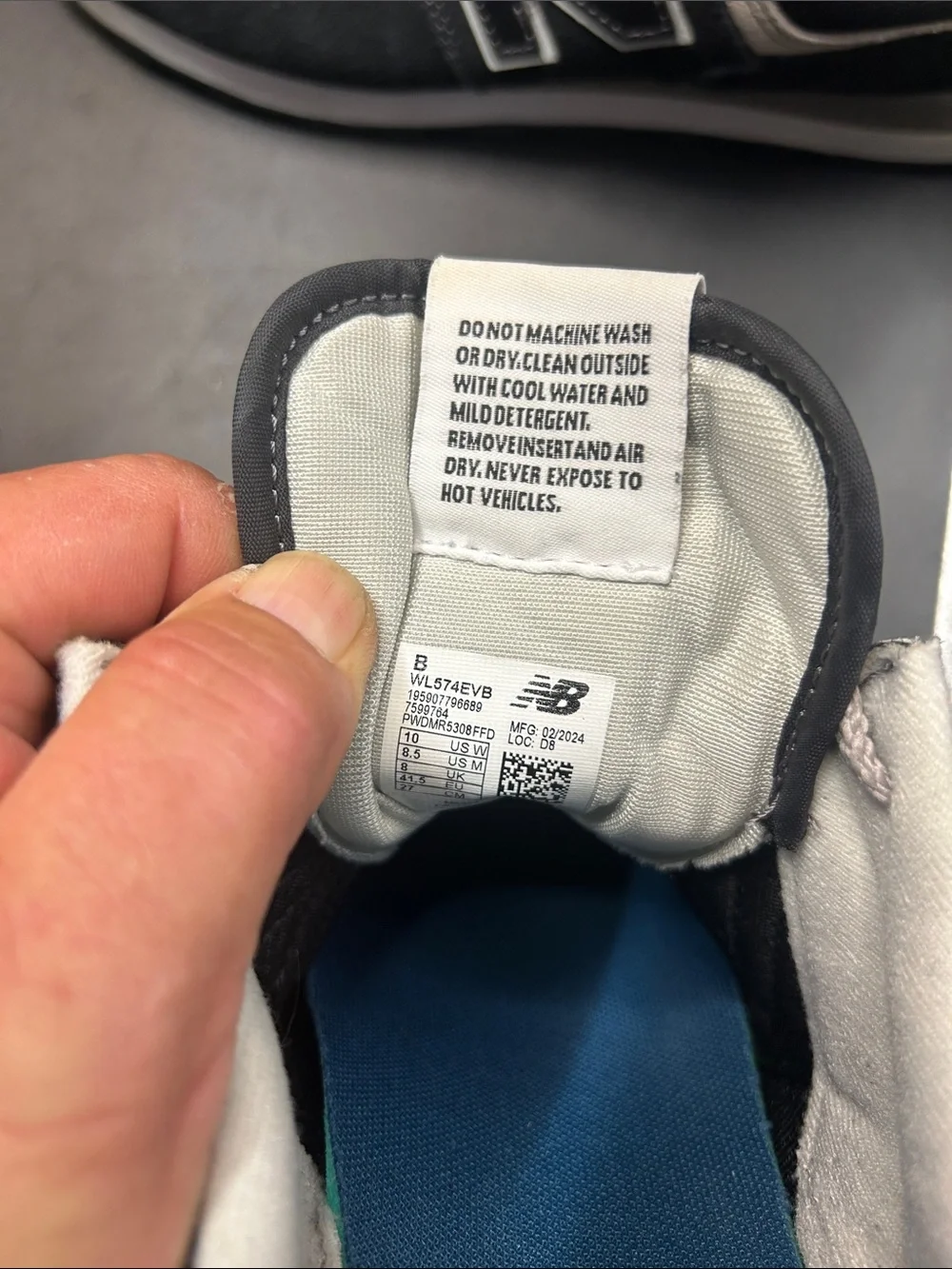 New Balance Black & White Retro Runner Sneakers